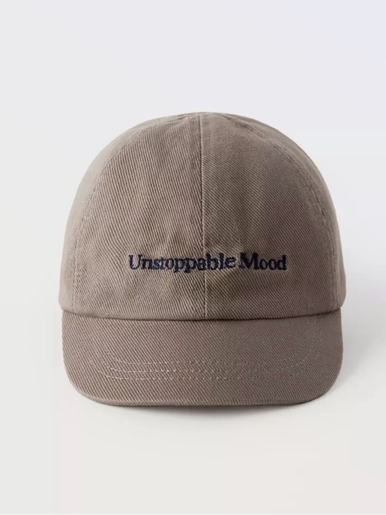 Other - ZARA Kids “Unstoppable Mood” Baseball Cap | Blush Pink Adjustable Hat 56cm